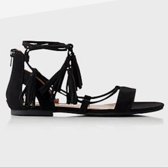Express Lace Up Sandals with Tassel Detail - Picture 2 of 5
